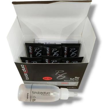 Fondonatura - Men Refresh Colorazione Capelli Grigi,Bianchi o Brizzolati -  R0 Platino