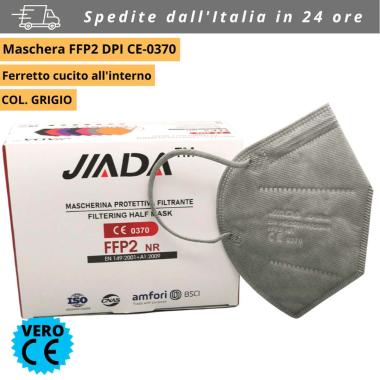 20 Mascherine Jiada FFP2 Grigio Certificate CE Protettive Mascherina 5 Strati