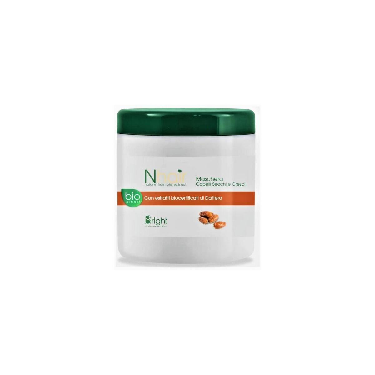 Bright Nhair Maschera per capelli secchi e crespi al Dattero - 1000ml