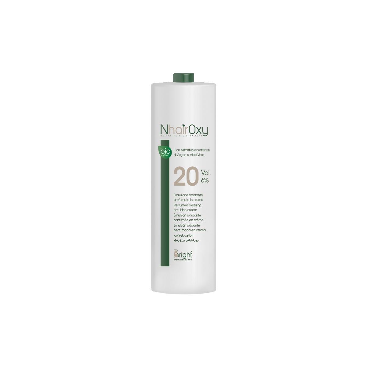 Bright Nhair Oxy 20 volumi 6% emulsione ossidante profumata in crema 1000 ml