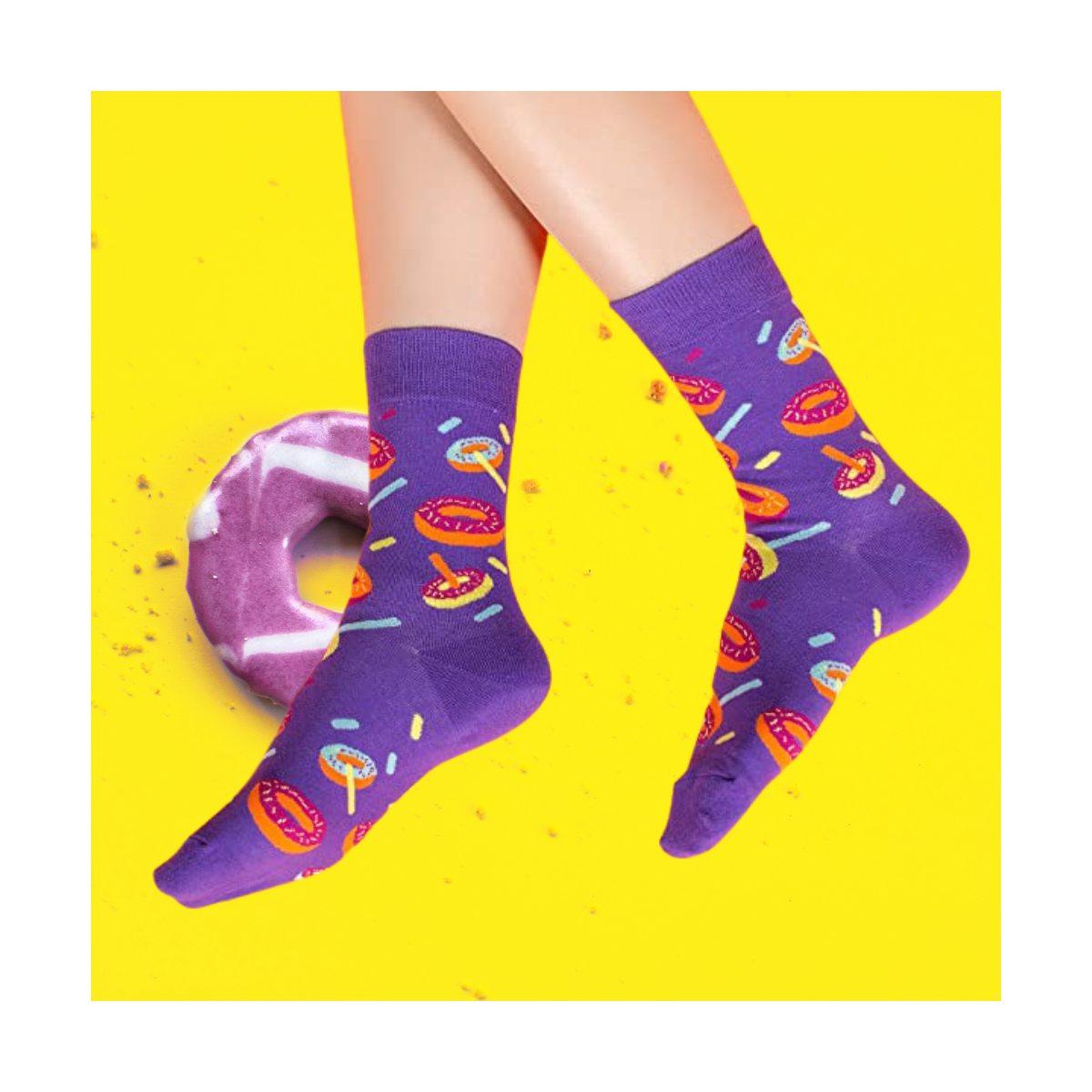 Calze Divertenti Varie Fantasie Unisex KIT Dolce 3 Paia