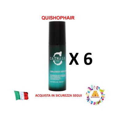 Tigi Catwalk Curls Rock Amplifier Crema Capelli Ricci 150ML X 6 Pezzi