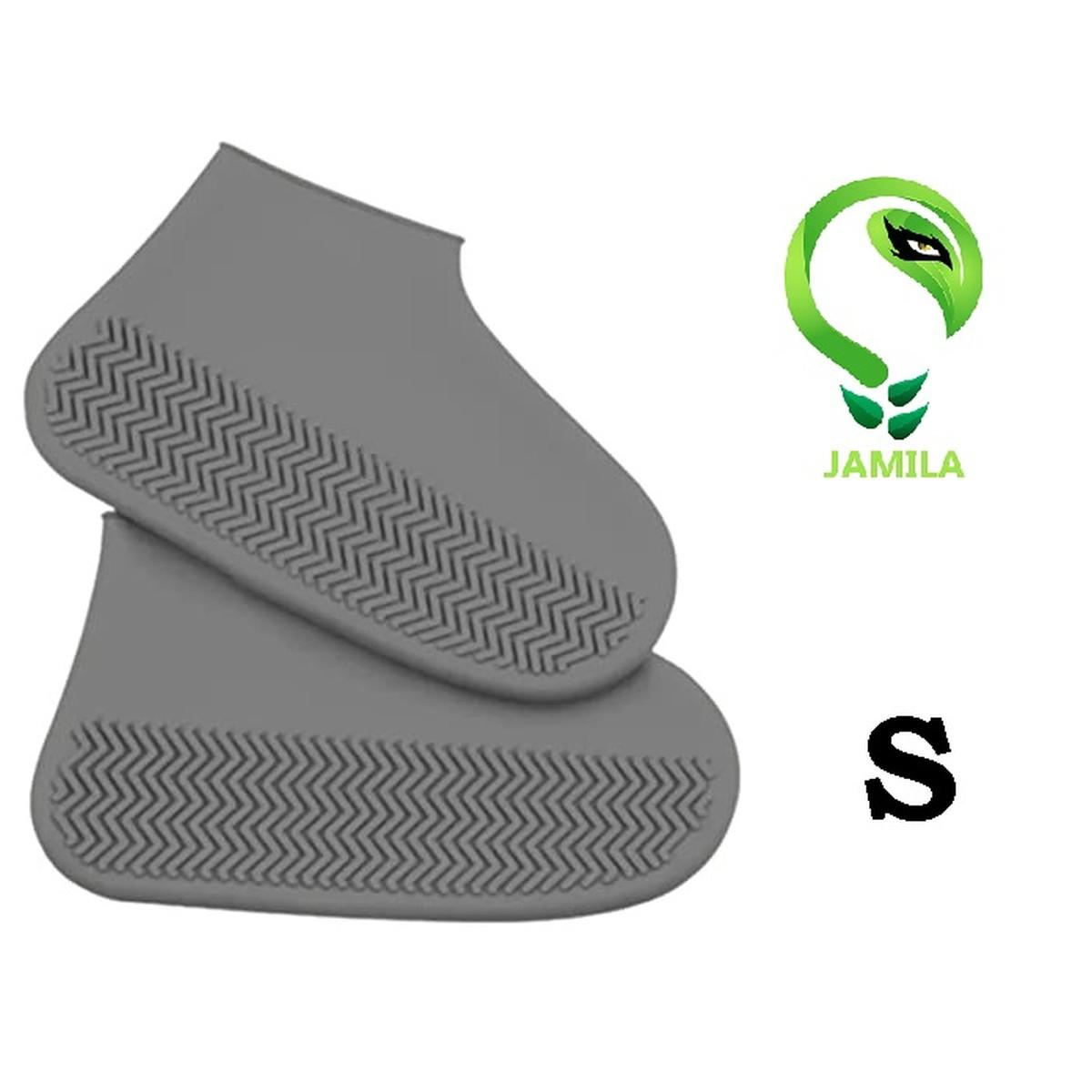 Copriscarpe Impermeabili per Pioggia in Silicone Riutilizzabile Antiscivolo GRIGIO Misura S (30-34)