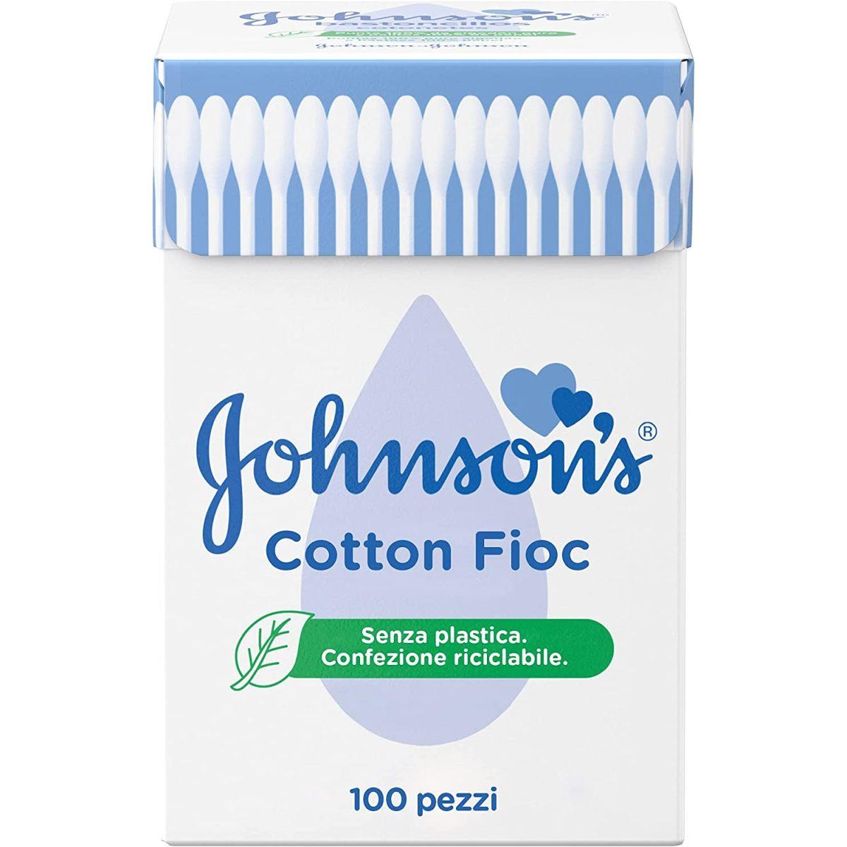 Johnson's Cotton Fioc, Baby Bastoncini Morbidissimi Cotone - 100 Pezzi