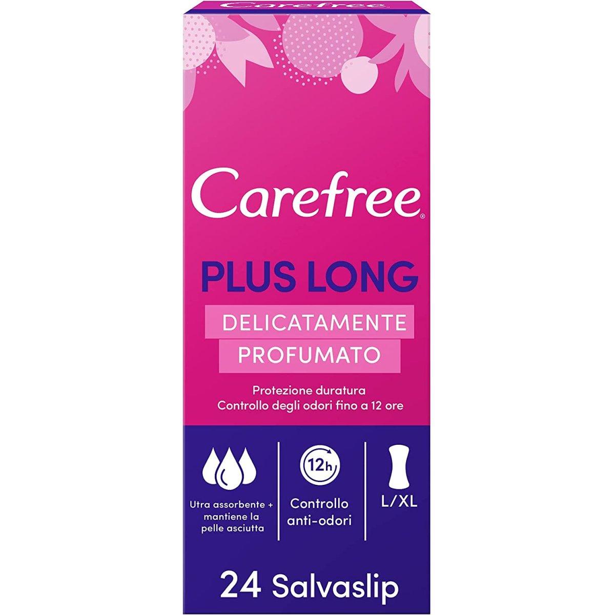 Carefree Salvaslip Plus Long 100% Traspirante Confezione da 24 unità