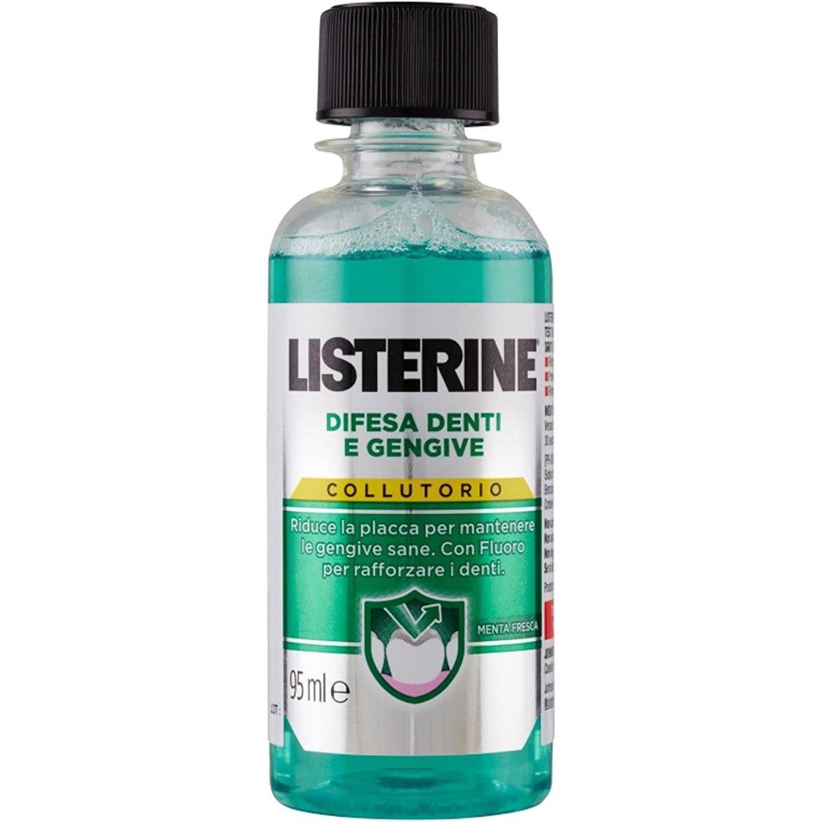 Listerine Difesa Gengive e Denti Formato Viaggio Tascabile 95 ml