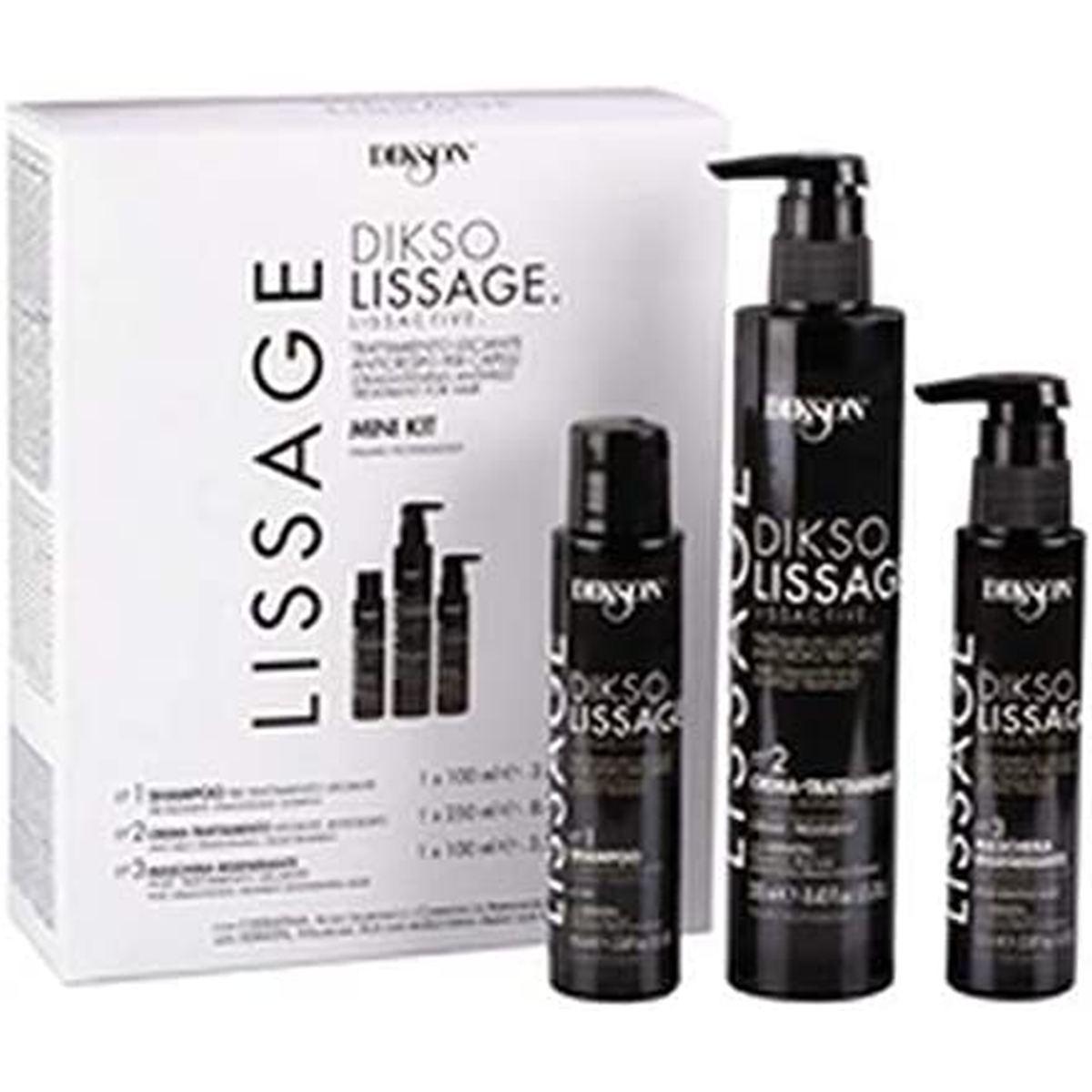 Dikson - Lissage Mini Kit (Shampoo Pre Trattamento 100 ml + Crema Anti Crespo 250 ml + Maschera post rigenerante 100 ml)