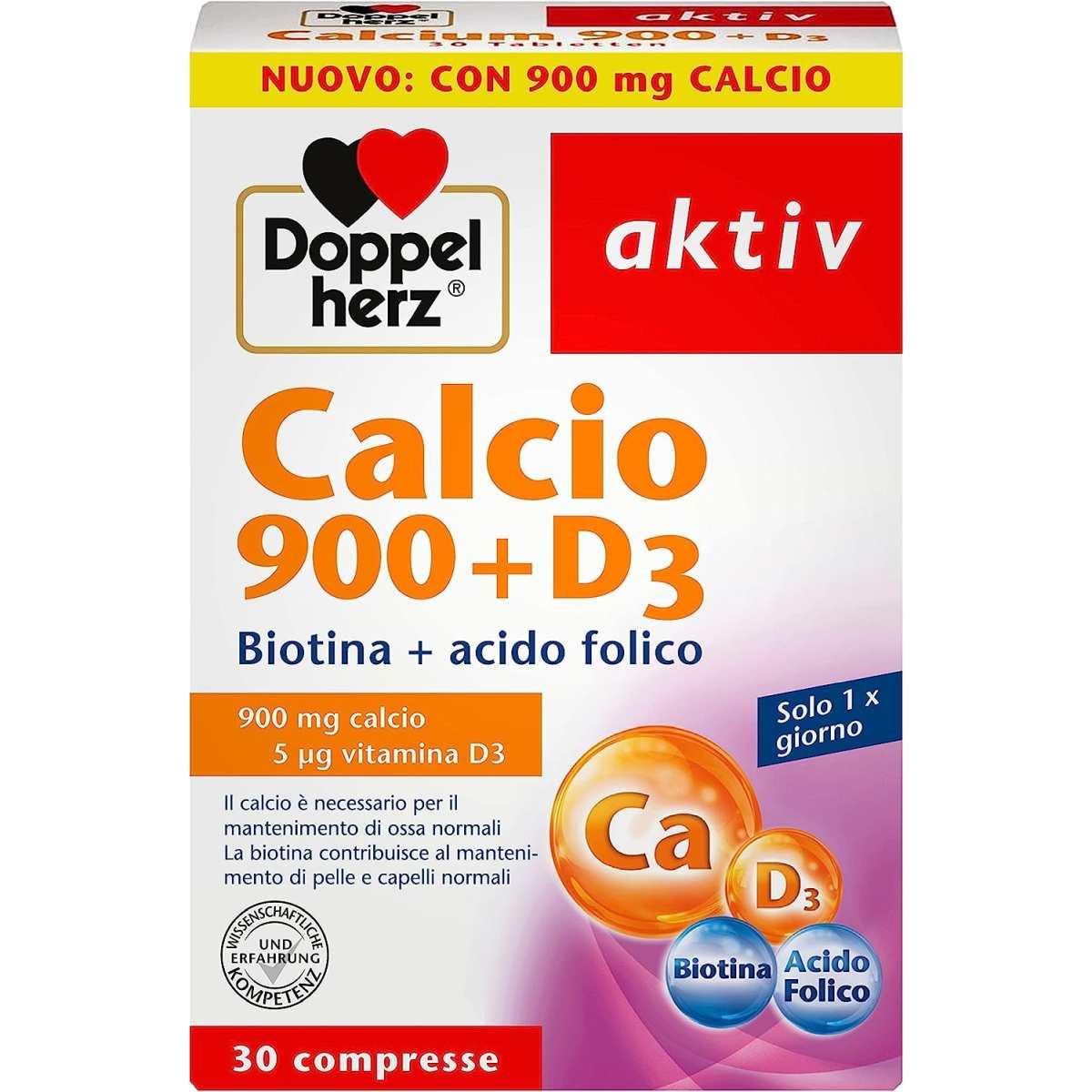 Doppel Herz - Calcio + Acido Folico ( 900 mg + 5 mg)