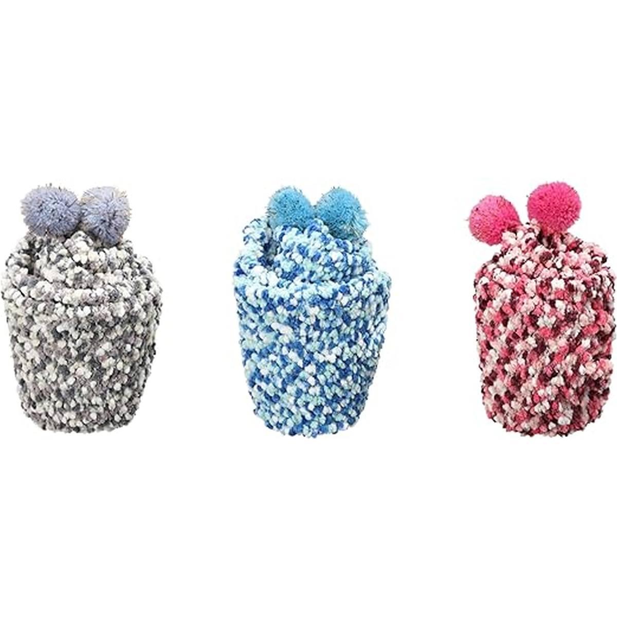 JAMILA Chupa Cupcake (Celeste-Grigio-Rosa Chiaro)