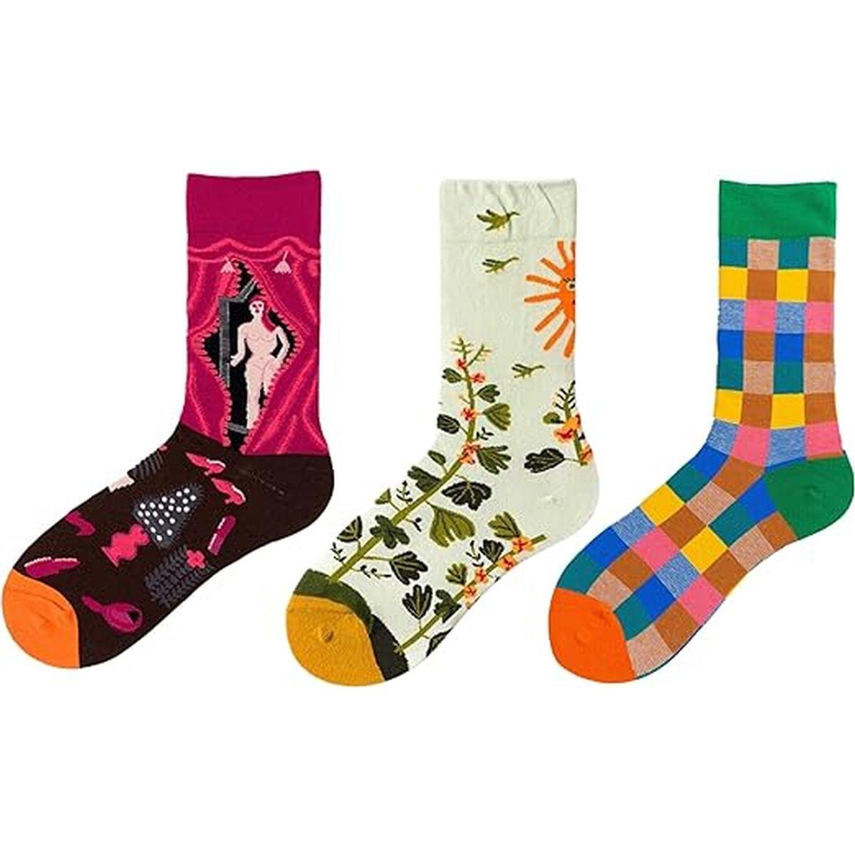 Calze Divertenti Varie Fantasie Unisex KIT DIFFERENT 3 paia