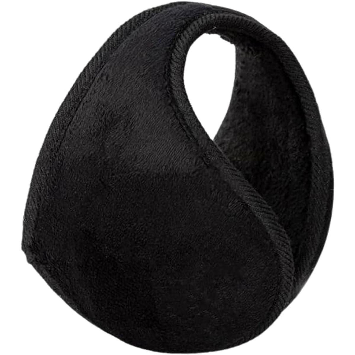 Jamila - Para orecchie nero in pile ideale come accessorio invernale