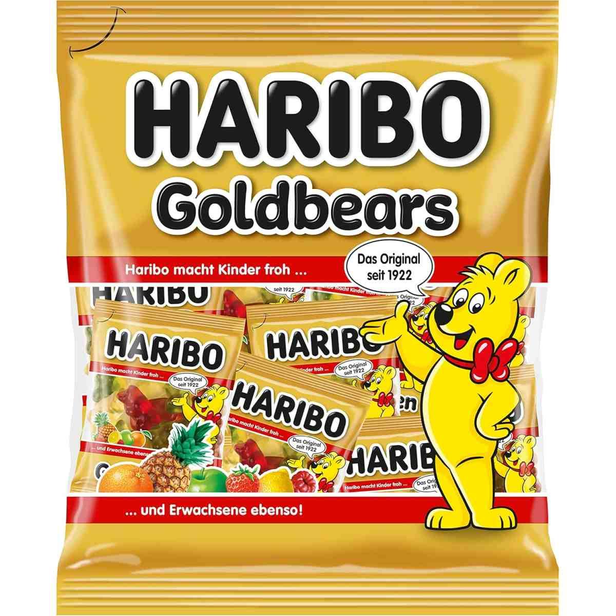 Haribo Orsetti D'Oro Multipack, 21 Mini Bustine Da 12gr  - 250gr totali